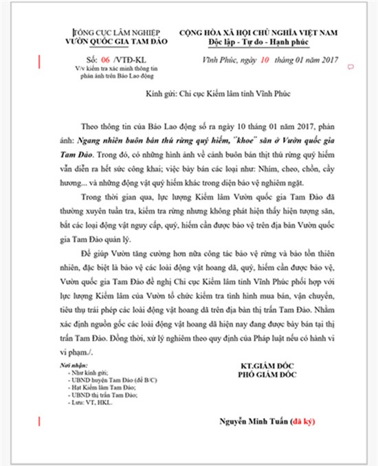 Thịt thú rừng 'khoe' săn ở Vườn quốc gia Tam Đảo có thể là... chuột cống