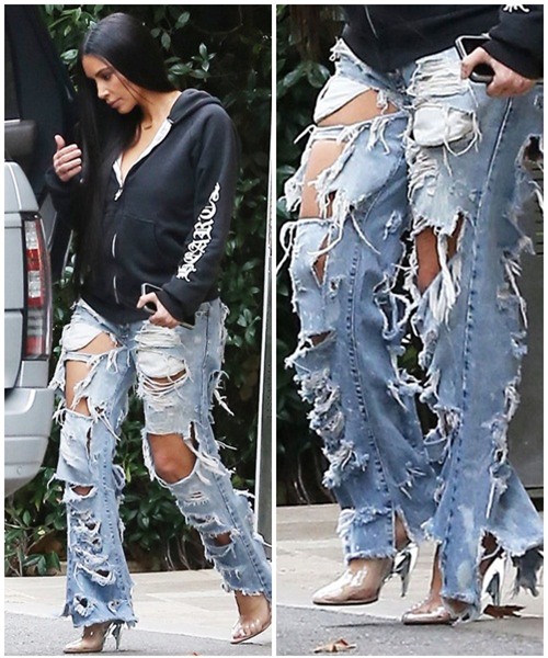 jeans roi vao tay kim kardashian tro thanh nhung mot kho coi nhat qua dat - 2