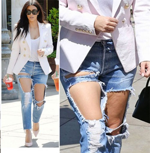 jeans roi vao tay kim kardashian tro thanh nhung mot kho coi nhat qua dat - 7