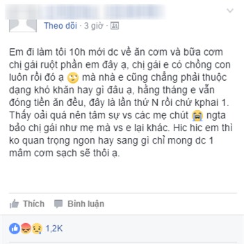 Bữa cơm thừa canh cặn chị chừa cho em gái khiến ai nhìn cũng chạnh lòng - Ảnh 2.