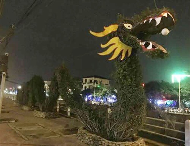 Những con rồng trang trí Tết có hình dáng kì lạ gây tranh cãi - Ảnh 4.