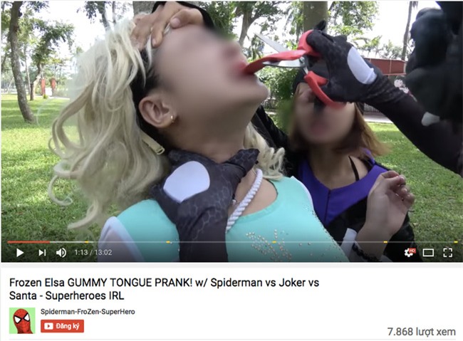 Bạo lực, sexy... là những video gắn mác Spiderman Elsa trên Youtube mà trẻ em Việt đang bị đầu độc mỗi ngày - Ảnh 2.