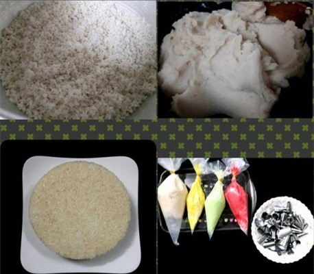 Tuy nhiên, để làm được món xôi cầu kỳ này đòi hỏi bạn phải rất tỉ mỉ, chịu khó và có nhiều thời gian. Ảnh: I.T