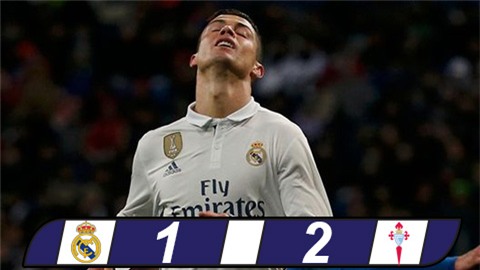 Ronaldo tịt ngòi, Real thua trận thứ 2 liên tiếp