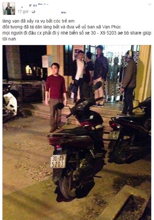 ha noi: xuat hien doi tuong la du do cho keo va hua dua tre di an nha hang - 1