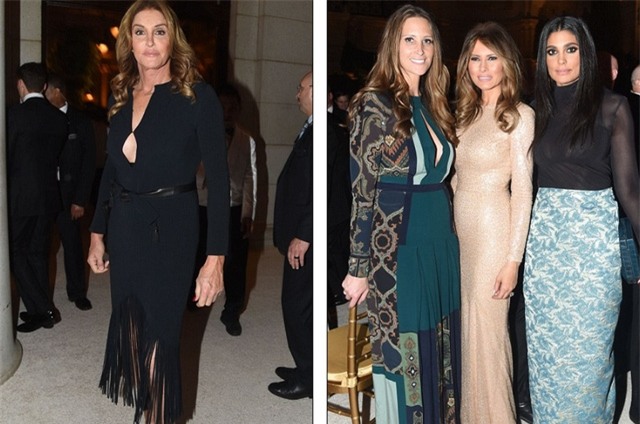 Bà Melania Trump chụp ảnh cùng các quan khách tại bữa tiệc. (Ảnh: Dailymail)