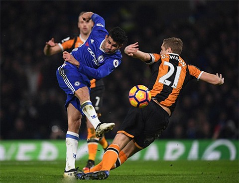 Diego Costa trở lại đội hình chính của Chelsea sau 1 trận ngồi ngoài