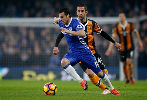 Chelsea áp đảo hoàn toàn Hull ở trận đấu này