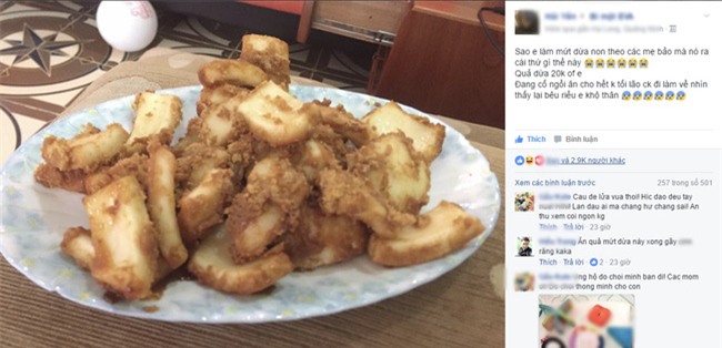 Công trình tai nạn đón Tết của chị em năm nay thêm món mứt dừa non mà như tóp mỡ - Ảnh 1.