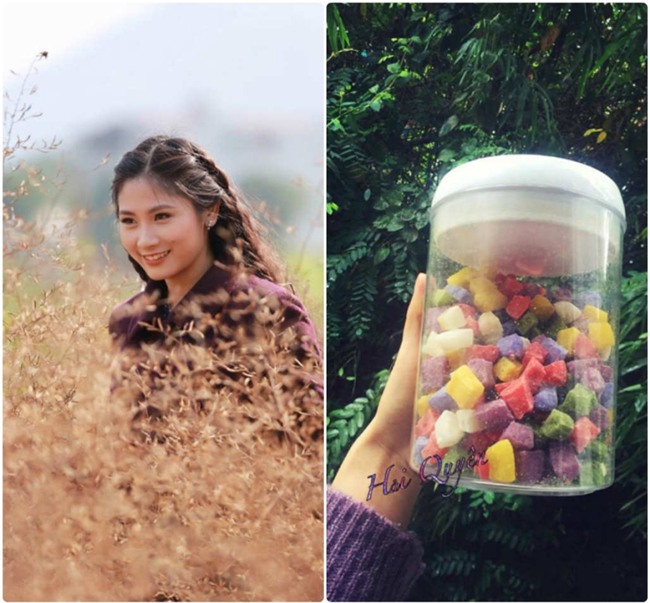 co giao xinh dep day lam mut dua hat luu du mau cuc dep gay sot hinh anh 1