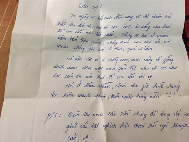 Nhận được thưởng Tết, chồng mua ngay cho vợ Iphone, còn viết cả thư tay khiến chị em xôn xao ngưỡng mộ - Ảnh 2.