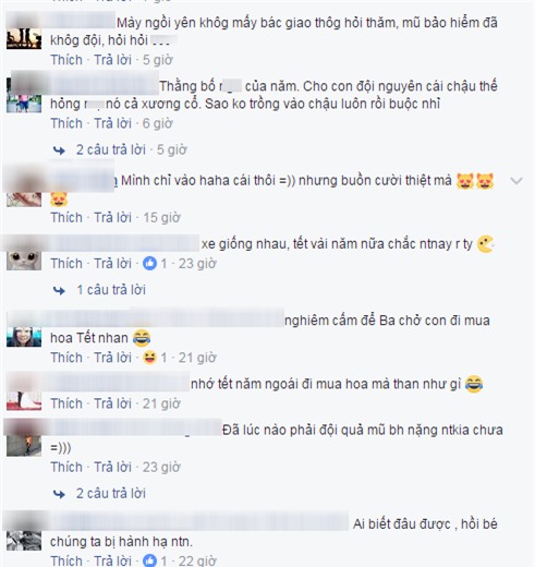 Bức ảnh bố ơi mình đi đâu thế phiên bản lỗi ngày cuối năm: Bố chở đào Tết, con đội... chậu  - Ảnh 3.