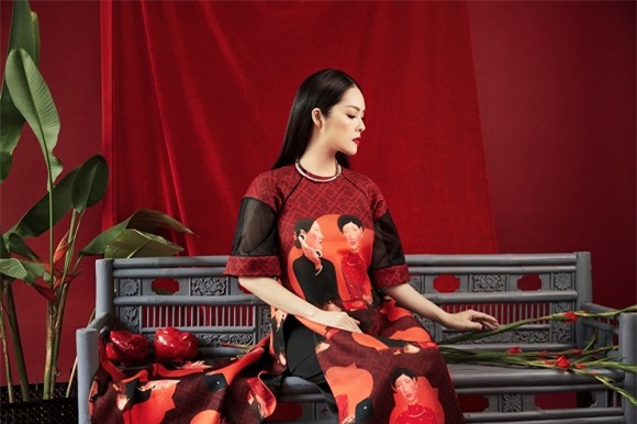 Dương Cẩm Lynh, áo dài 2017