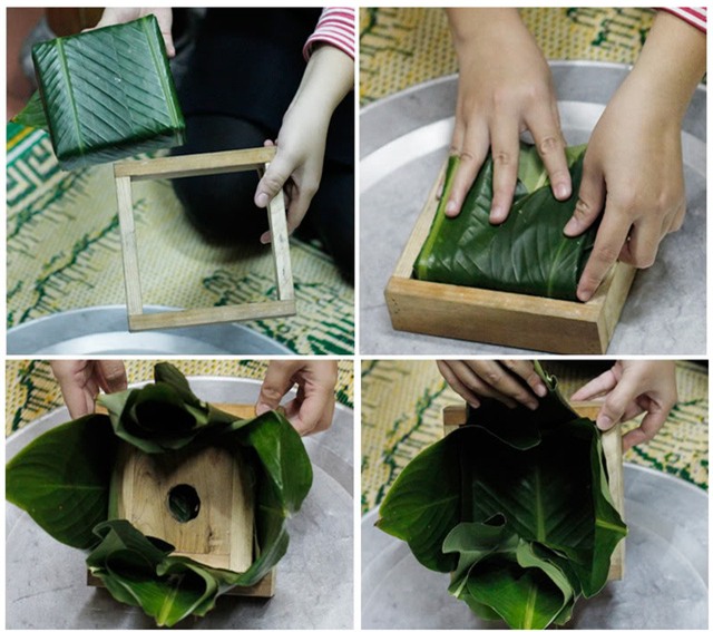 Mở nhấc khuôn ra ngoài.