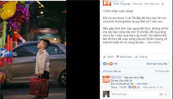 Sự thật bất ngờ về cậu bé đánh giày đang gây bão cộng đồng mạng - Ảnh 1.