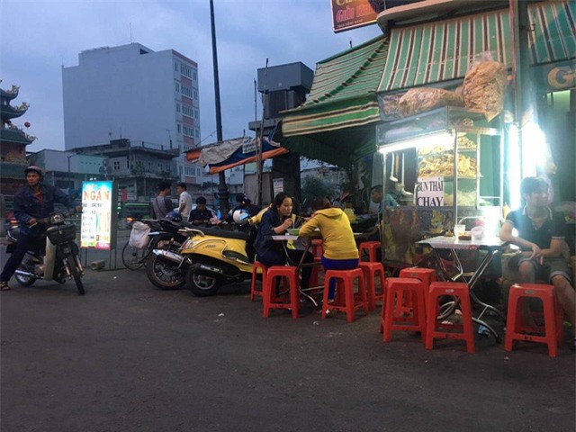 Một quán chay tại phố ẩm thực chay quận 6.