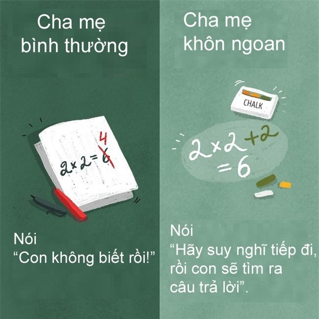 11 khác biệt giữa cha mẹ bình thường và cha mẹ khôn ngoan