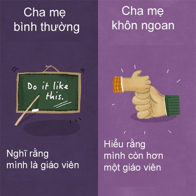 11 khác biệt giữa cha mẹ bình thường và cha mẹ khôn ngoan
