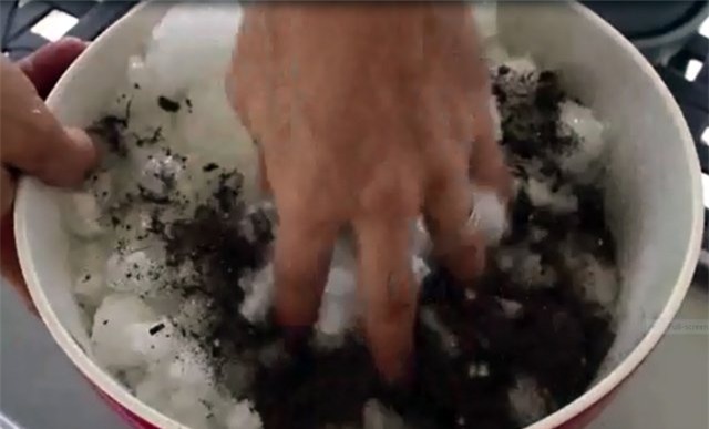 Trồng rau lớn vù vù bằng bỉm trẻ em: Khó tin nhưng có thật