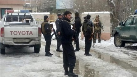 Cảnh sát bên ngoài hiện trường vụ tấn công Tòa án Tối cao Afghanistan