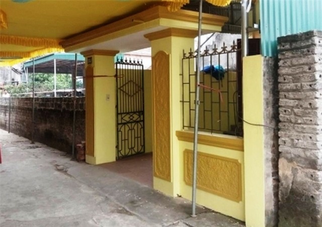 Nhà chị H, nơi phi công trẻ máu lạnh ra tay giết hại nạn nhân một cách man rợ.