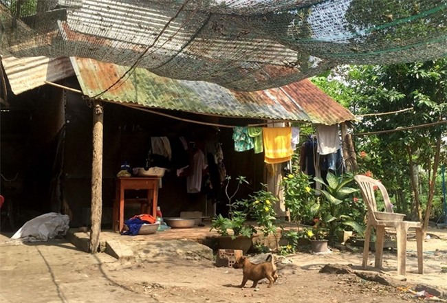 Me co gai co hinh xam hoa hong van doi con ve di le chua hinh anh 2