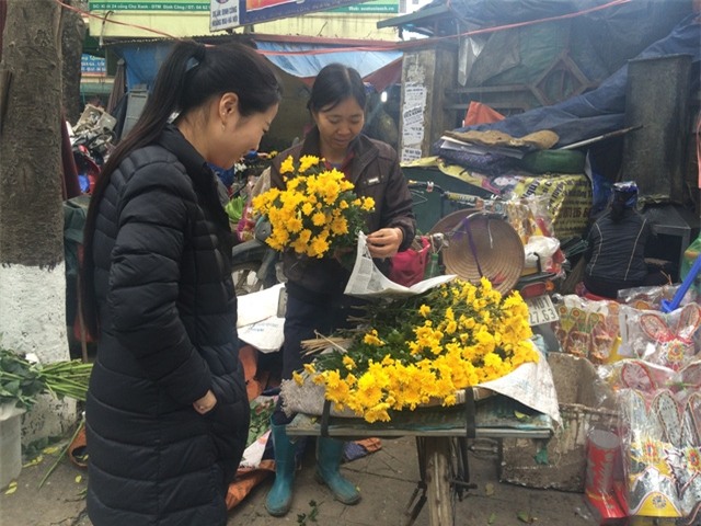 Hoa cúc bán rất chạy