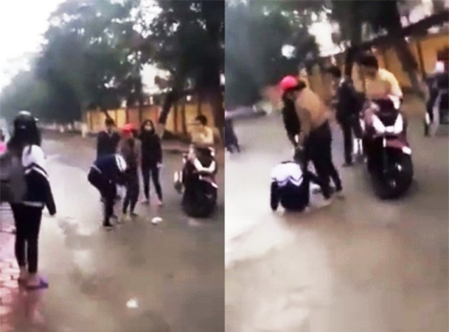 Nữ sinh bị đánh trước cổng trường: Do đòi nợ thay bố mẹ - 1