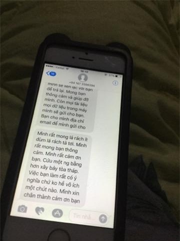 ten trom ba dao, nhan tin dai ca trang giay ly do khong tra lai iphone cho kho chu - 6