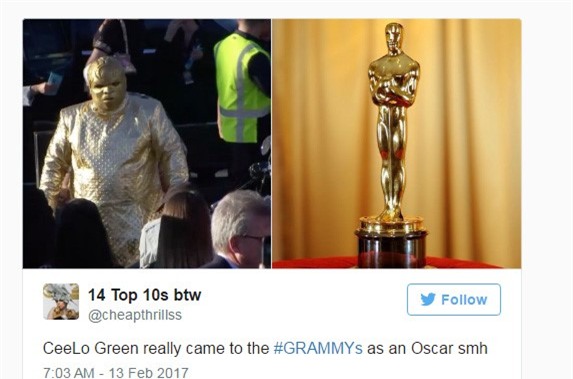 Nhung trang phuc gay soc nhat tham do Grammy 2017 hinh anh 2