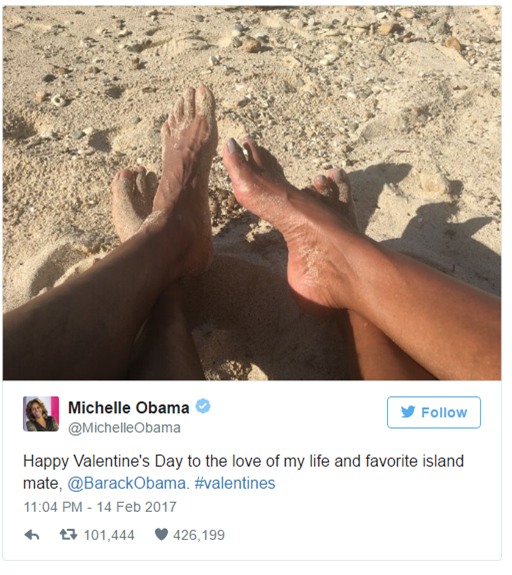 Sau khi rời Nhà Trắng, đây là cách mà vợ chồng ông Obama tận hưởng ngày Valentine bên nhau - Ảnh 2.