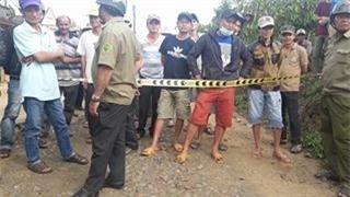 Hiện trường đang được bảo vệ