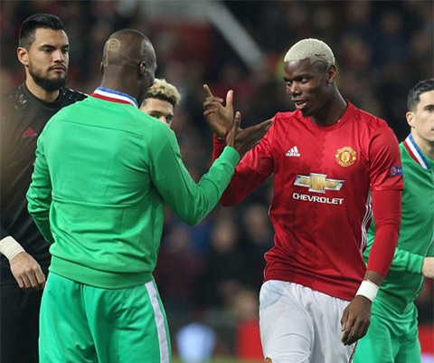Pogba không có duyên ghi bàn ở trận này