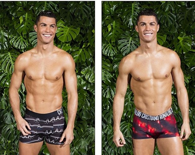Ronaldo cười rạng rỡ, khoe thân hình lực lưỡng quảng bá đồ lót CR7 - Ảnh 2.