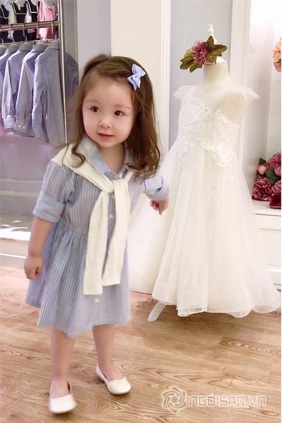 sao việt, cadie, cadie điệu đà, cadie mặc váy, con gái elly trần, elly trần