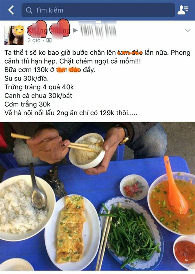 bua com co rau va trung gia 130.000 dong gay tranh cai suc soi hinh anh 2