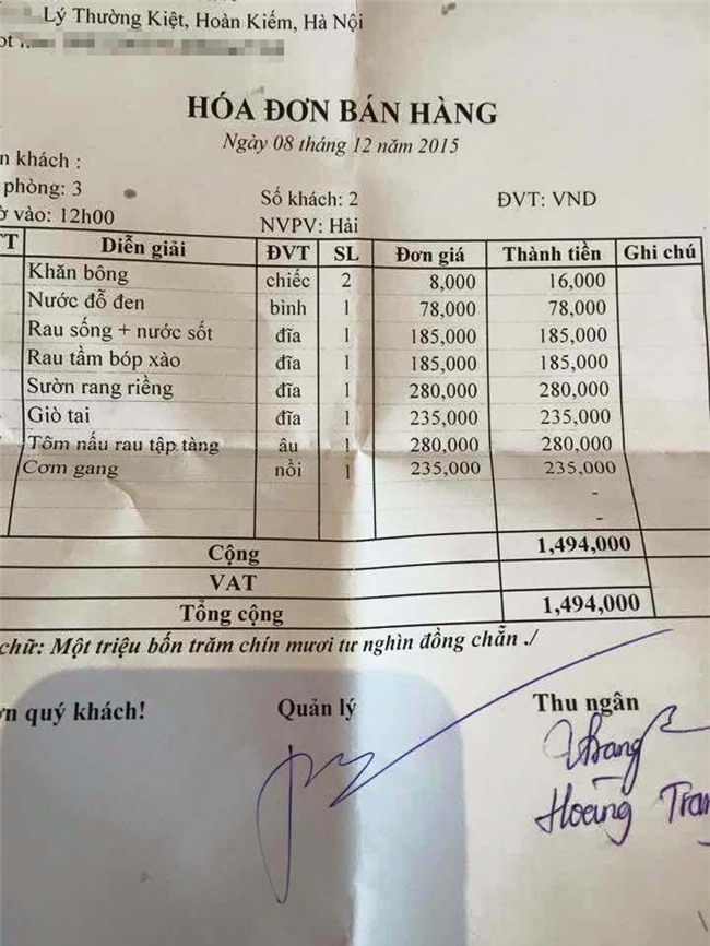 bua com co rau va trung gia 130.000 dong gay tranh cai suc soi hinh anh 3