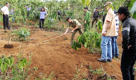Hiện trường nơi giết người chôn xác phi tang rúng động dư luận ở Lâm Đồng.
