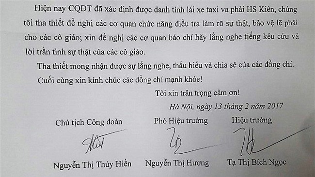 Vụ học sinh Nam Trung Yên gãy chân: 18 giáo viên phản bác ban giám hiệu