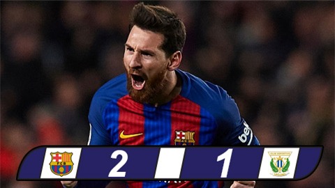 Messi lập cú đúp, Barca thoát thua phút cuối