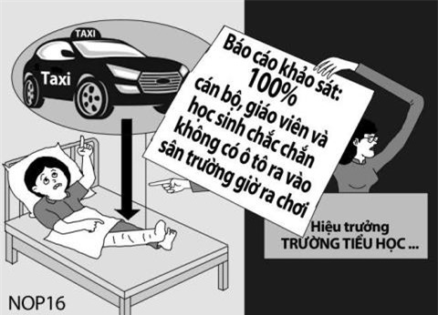 Tai xe taxi da khai nhan, loi nao cho co hieu truong?