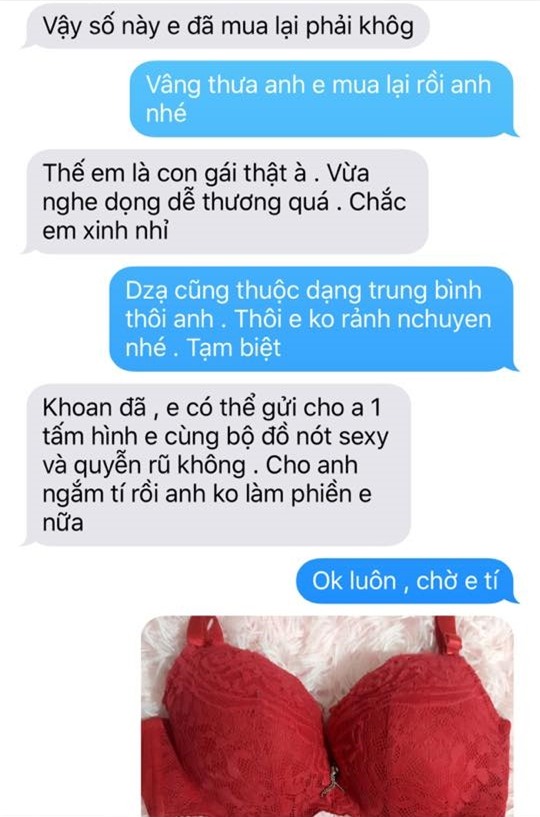 Cô nàng đáp trả một cách đầy bạo liệt khi bị đàn ông ngỏ ý xin ảnh mặc đồ lót - Ảnh 1.