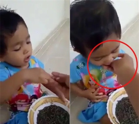 Người mẹ cho con gái 1 tuổi ăn giun sống lên tiếng - Ảnh 1.