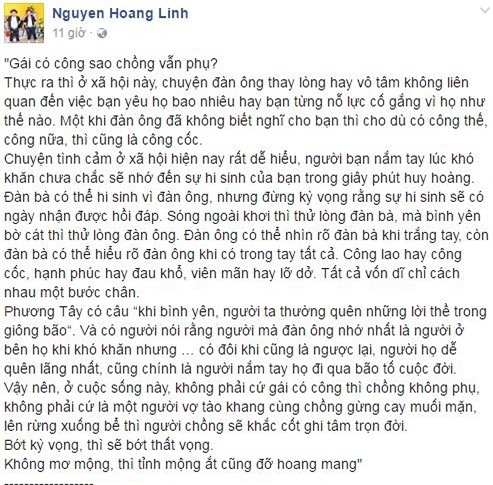 sao việt, nguyễn hoàng linh, mc chúng tôi là chiến sĩ, mc hoàng linh ly hôn, hoàng linh và trung nghĩa