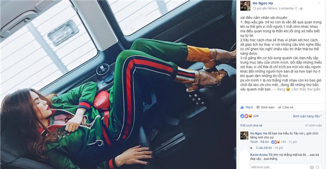 bi che khoe nguc silicon long leo, ho ngoc ha len tieng dap tra du luan - 1