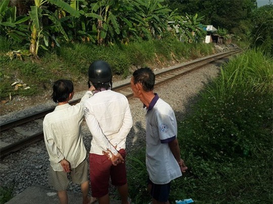 Địa điểm đường dân sinh giao đường sắt, nơi xảy ra tai nạn