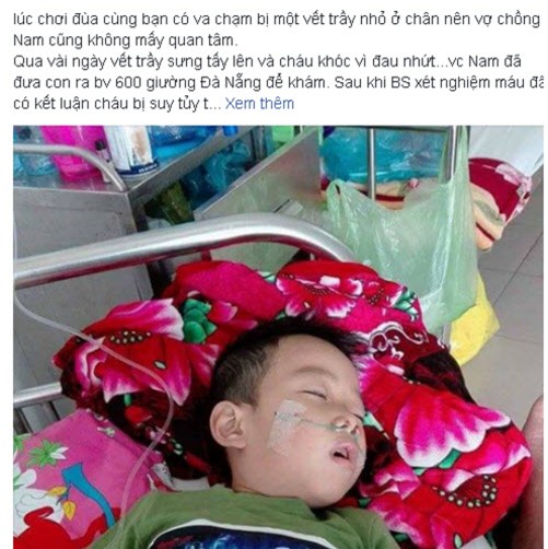 nhoi long truoc loi cau cuu cua cha co con mac bao benh - 1