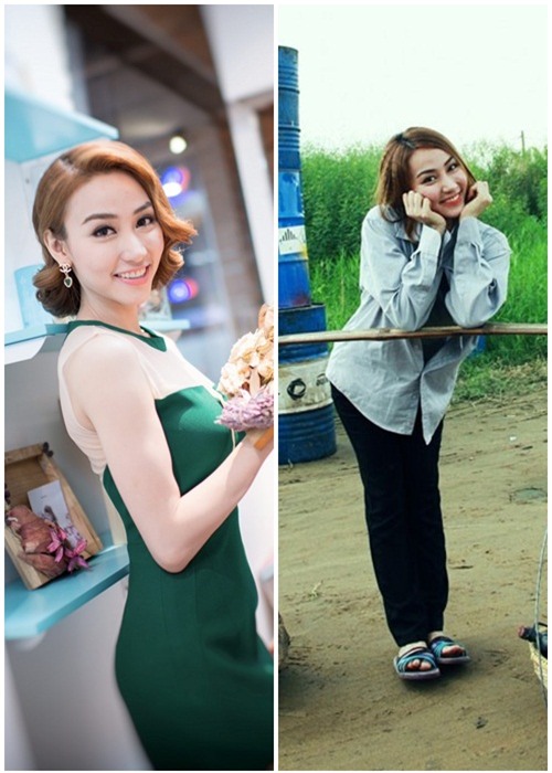 khong nhan ra ngoc trinh, elly tran khi an van "que mua" - 8