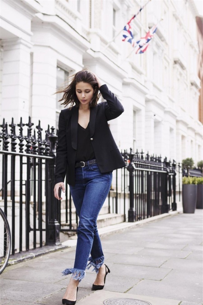 Đổi gió cho trang phục công sở hàng ngày với cặp đôi trời sinh: Quần jeans và áo blazers - Ảnh 10.