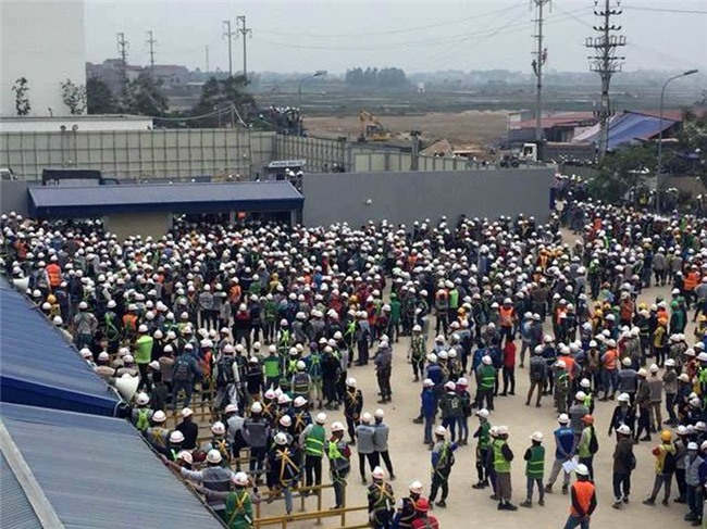 công nhân ẩu đả, nhà máy Sam Sung, Bắc Ninh